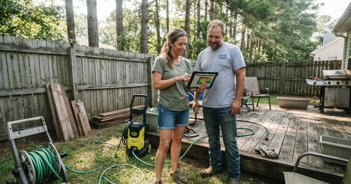 Getting your deck and fence ready before selling, staining, or hosting