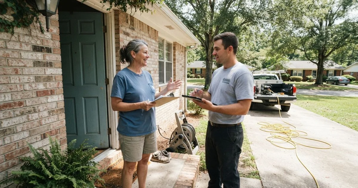 What to expect during a house washing appointment in Columbia, SC